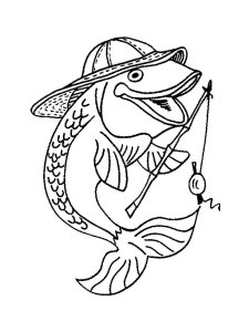 Fishing coloring page 33 - Free printable