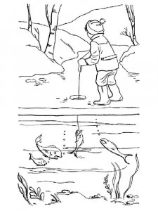 Fishing coloring page 11 - Free printable