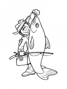 Fishing coloring page 15 - Free printable