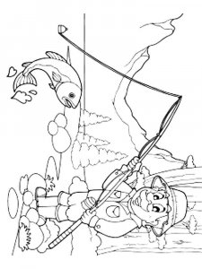 Fishing coloring page 24 - Free printable