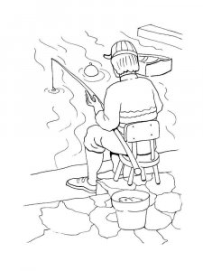 Fishing coloring page 25 - Free printable