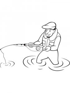 Fishing coloring page 7 - Free printable