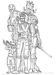 Guardians of the Galaxy coloring page 40 - Free printable