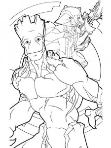 Guardians of the Galaxy coloring page 64 - Free printable