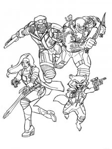 Guardians of the Galaxy coloring page 50 - Free printable