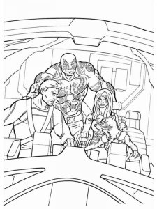 Guardians of the Galaxy coloring page 13 - Free printable