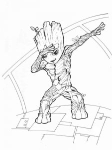 Guardians of the Galaxy coloring page 35 - Free printable