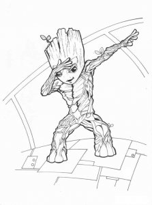 Guardians of the Galaxy coloring page 36 - Free printable