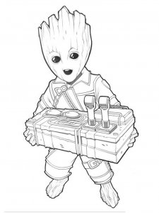 Guardians of the Galaxy coloring page 37 - Free printable