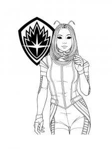 Guardians of the Galaxy coloring page 4 - Free printable