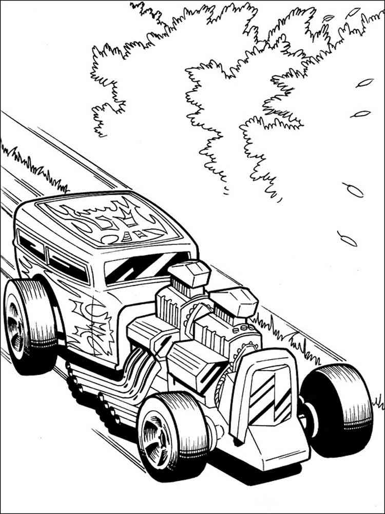Hot Wheels coloring pages. Download and print Hot Wheels coloring pages