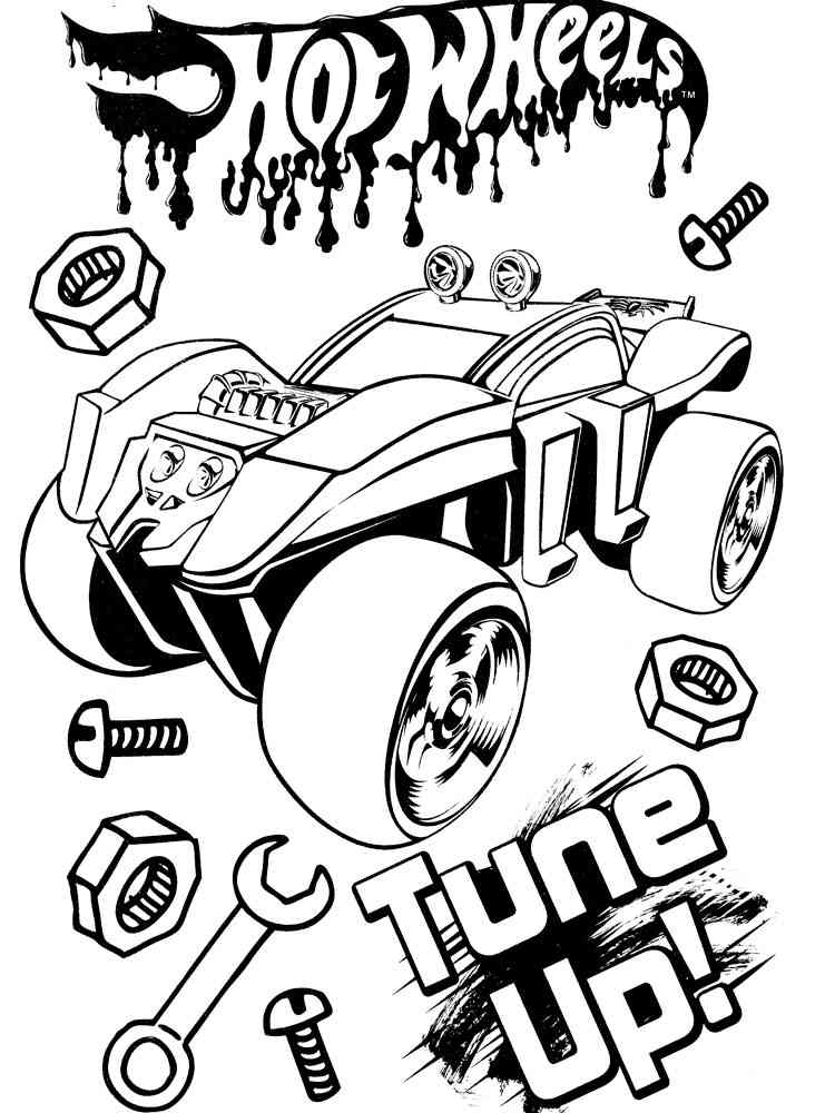 Hot Wheels coloring pages. Download and print Hot Wheels