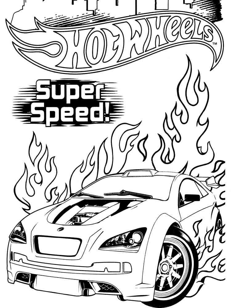 Hot Wheels coloring pages. Download and print Hot Wheels