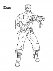 Mortal Kombat coloring page 41 - Free printable