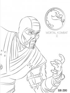 Mortal Kombat coloring page 28 - Free printable