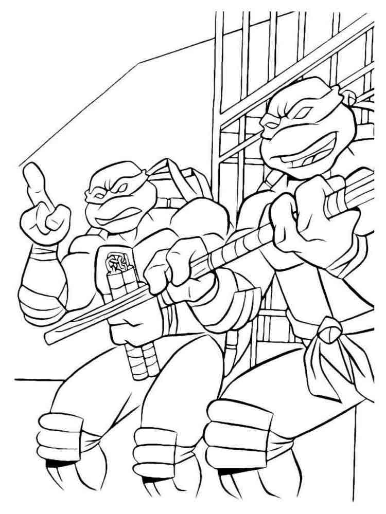 Mutant Ninja Turtles coloring pages. Download and print ...