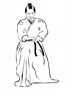 Samurai coloring page 32 - Free printable