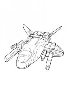 Starship coloring page 12 - Free printable