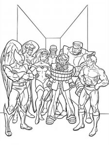 X-men coloring page 20 - Free printable
