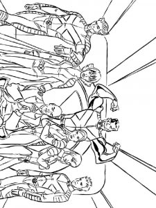X-men coloring page 7 - Free printable
