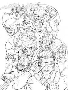 X-men coloring page 9 - Free printable