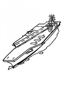 Aircraft Carrier coloring page 12 - Free printable