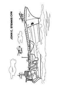 Aircraft Carrier coloring page 5 - Free printable