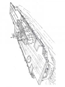 Aircraft Carrier coloring page 7 - Free printable