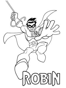 Batman and Robin coloring page 28 - Free printable