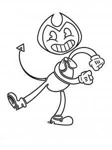 Bendy and the ink machine coloring page 20 - Free printable