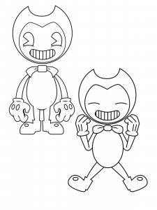Bendy and the ink machine coloring page 21 - Free printable