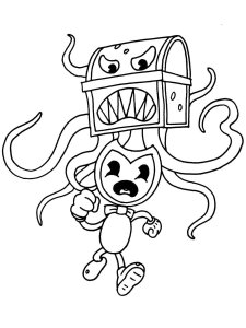 Bendy and the ink machine coloring page 23 - Free printable