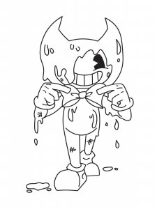 Bendy and the ink machine coloring page 24 - Free printable