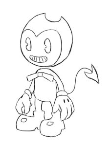 Bendy and the ink machine coloring page 28 - Free printable