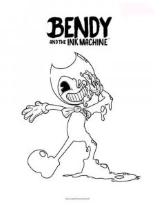 Bendy and the ink machine coloring page 12 - Free printable
