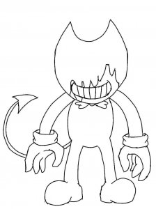 Bendy and the ink machine coloring page 16 - Free printable