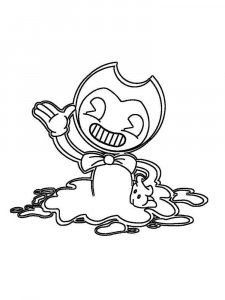 Bendy and the ink machine coloring page 2 - Free printable