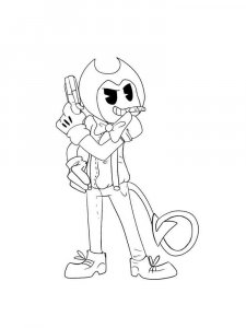 Bendy and the ink machine coloring page 3 - Free printable