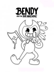 Bendy and the ink machine coloring page 8 - Free printable