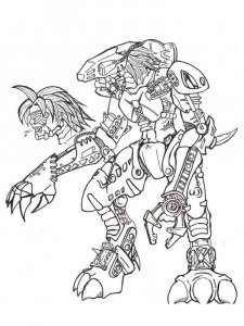 Bionicle coloring page 5 - Free printable