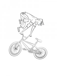 BMX coloring page 10 - Free printable