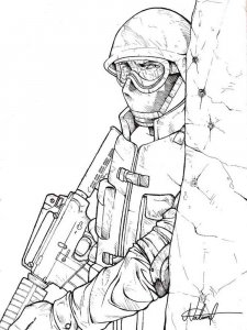 CS GO coloring page 23 - Free printable