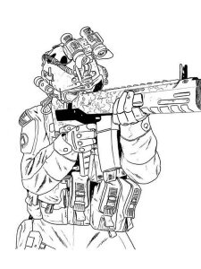 CS GO coloring page 17 - Free printable