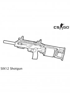 CS GO coloring page 21 - Free printable