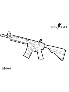 CS GO coloring page 22 - Free printable