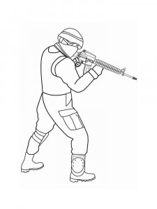 CS GO coloring page 14 - Free printable