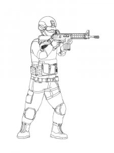 CS GO coloring page 3 - Free printable