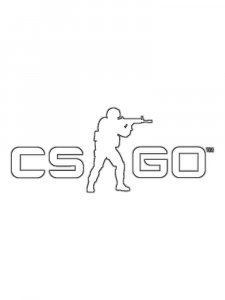 CS GO coloring page 8 - Free printable