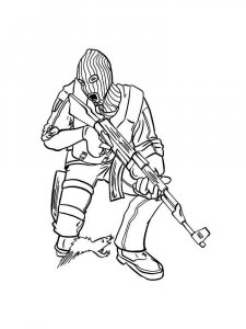 CS GO coloring page 9 - Free printable