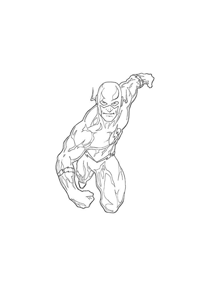 DC Comics Flash Coloring Pages Free Printable DC Comics Flash Coloring Pages 